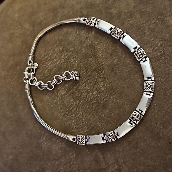 BRIGHTON Silver Plated Tribeca Castlecore Collar Chain Necklace - Picture 2 of 9